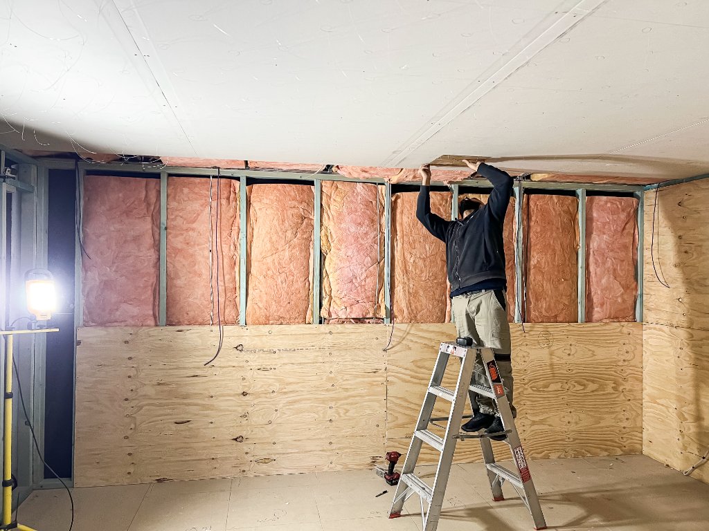 Wall Insulation & Plywood Sheeting