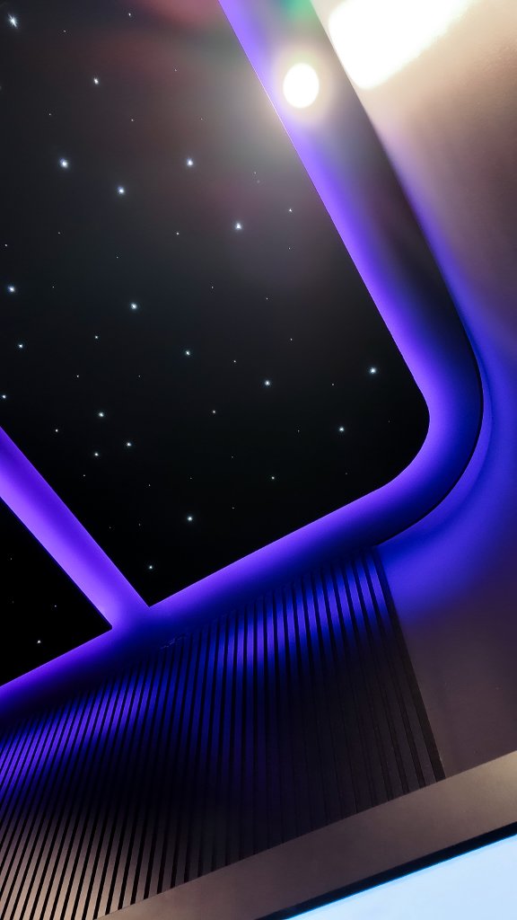 Pink LED & seating