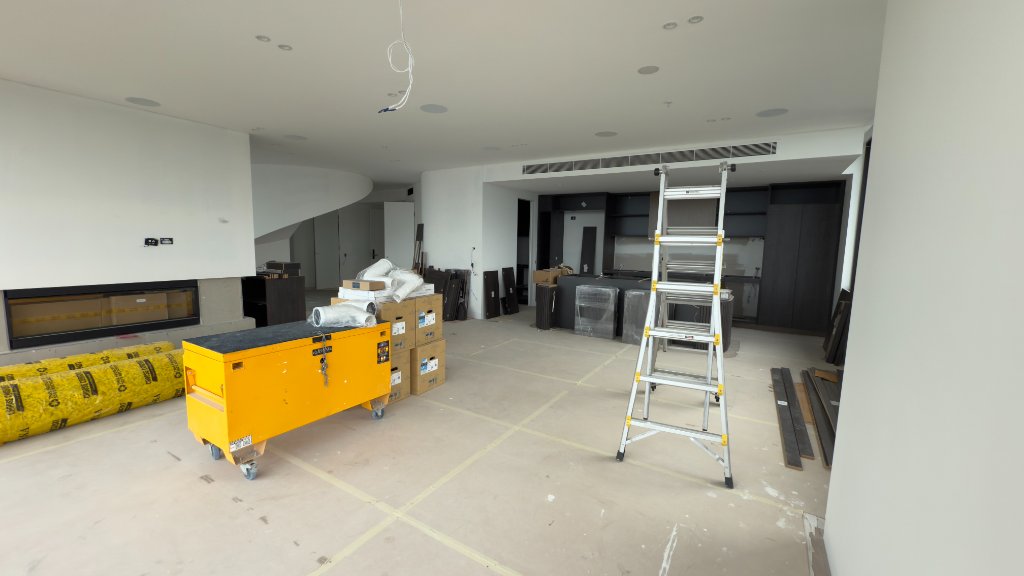 Open Plan — Fireplace & Full Floor Install