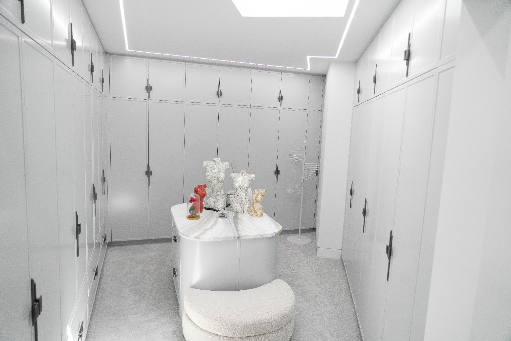 Walk-in wardrobe detail