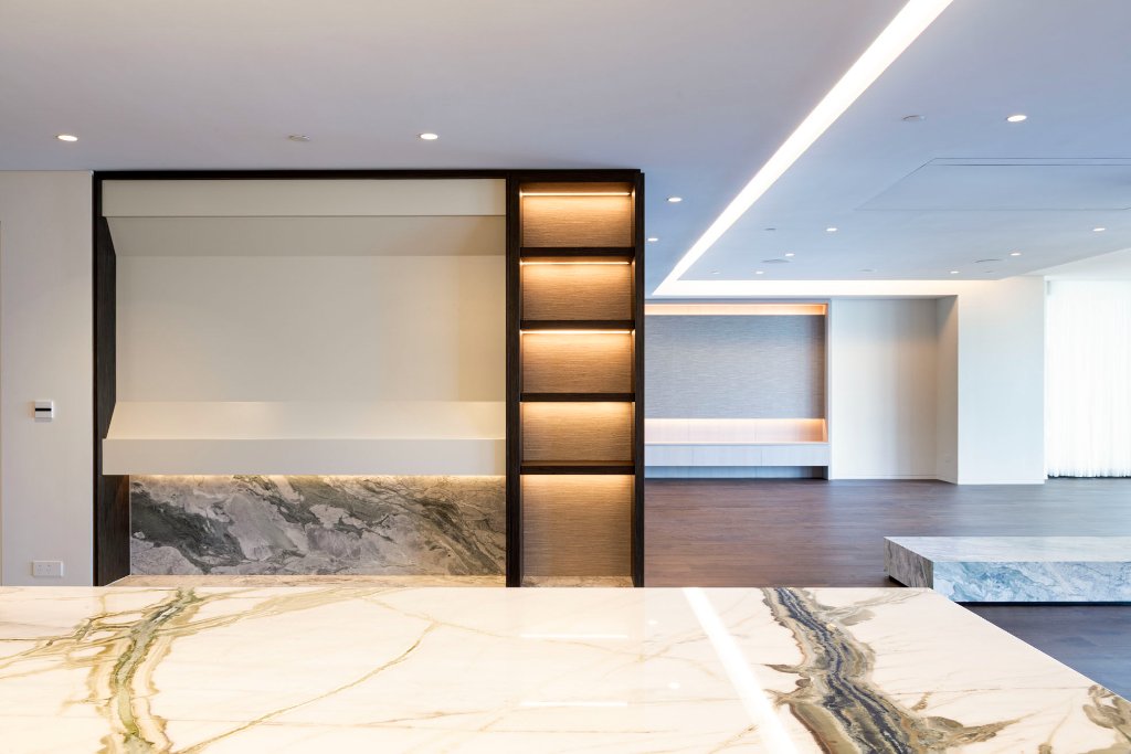 Kitchen and living zone