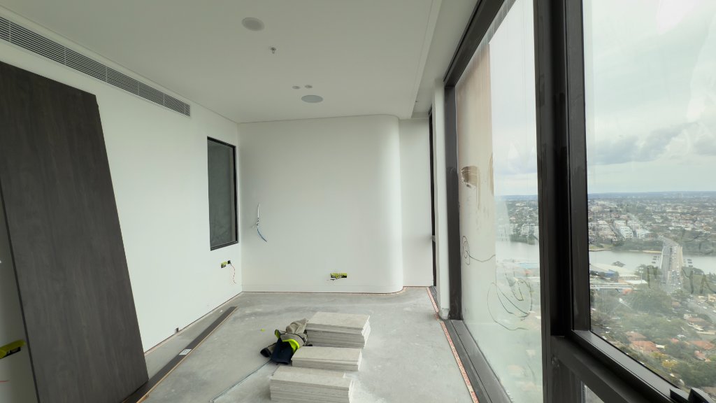Bedroom — Pre-Fitout with River Views