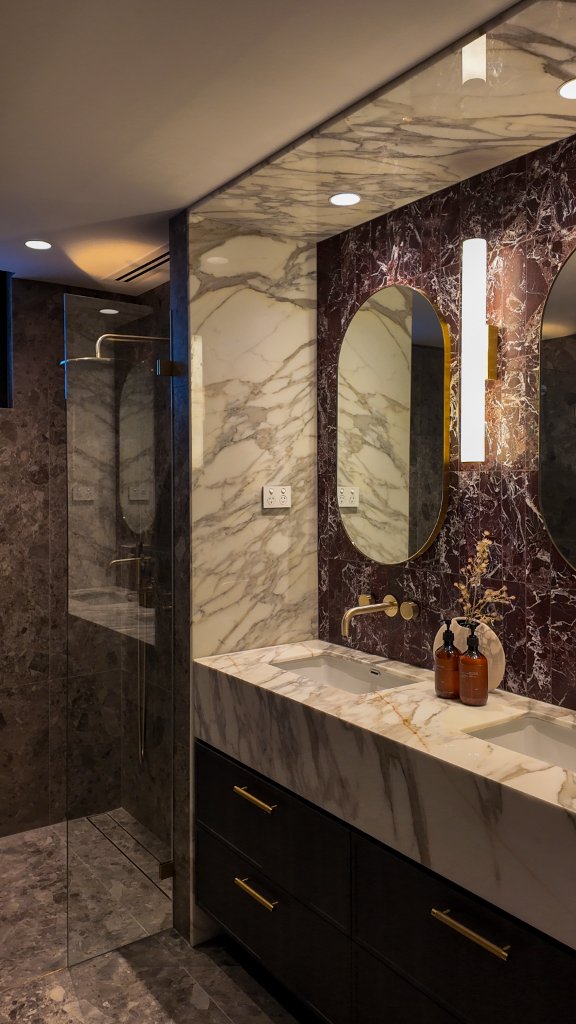 Ensuite — Marble & Shower