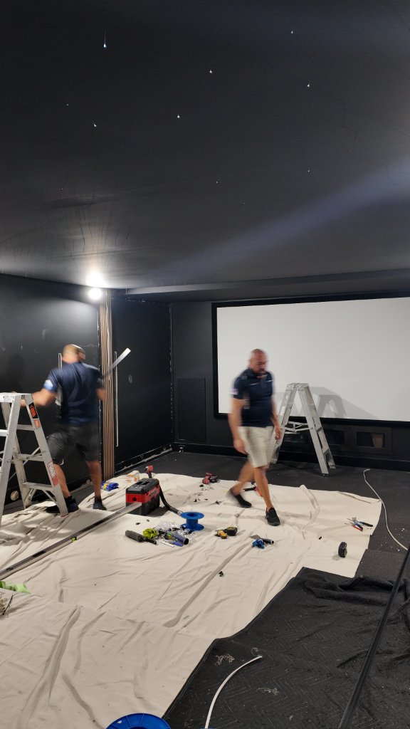 Construction — Theatre Room Wide View