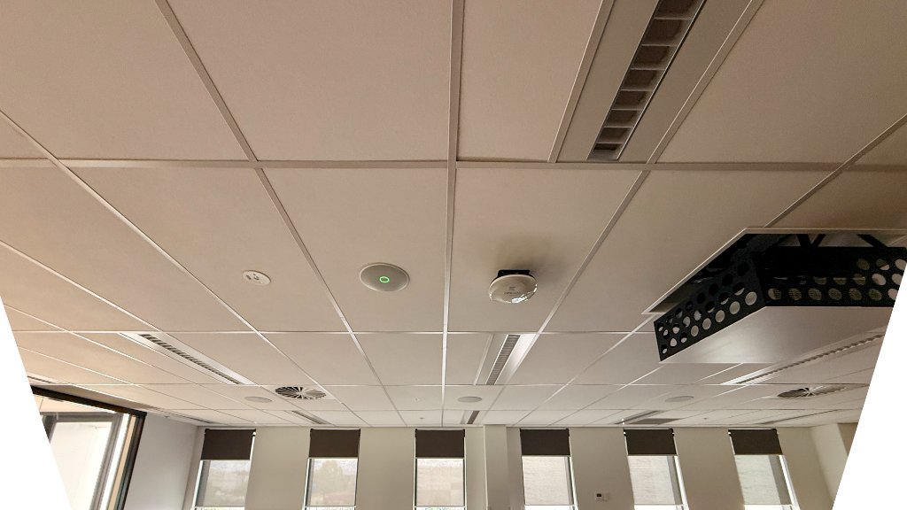 In Ceiling - Boardroom — Microphone & Projector Setup