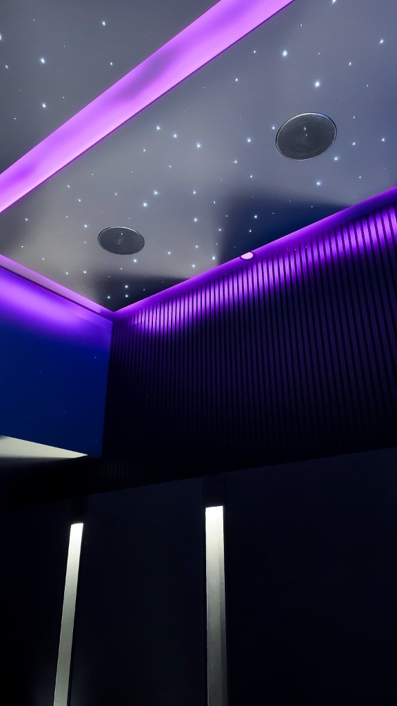 Purple starlight ceiling