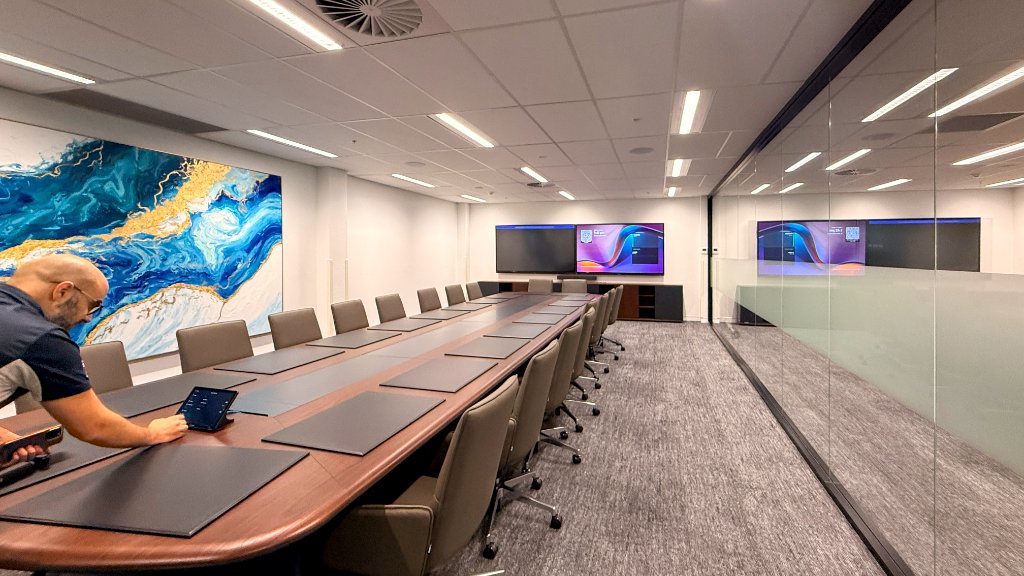 Conference Room — AV Credenza & Displays