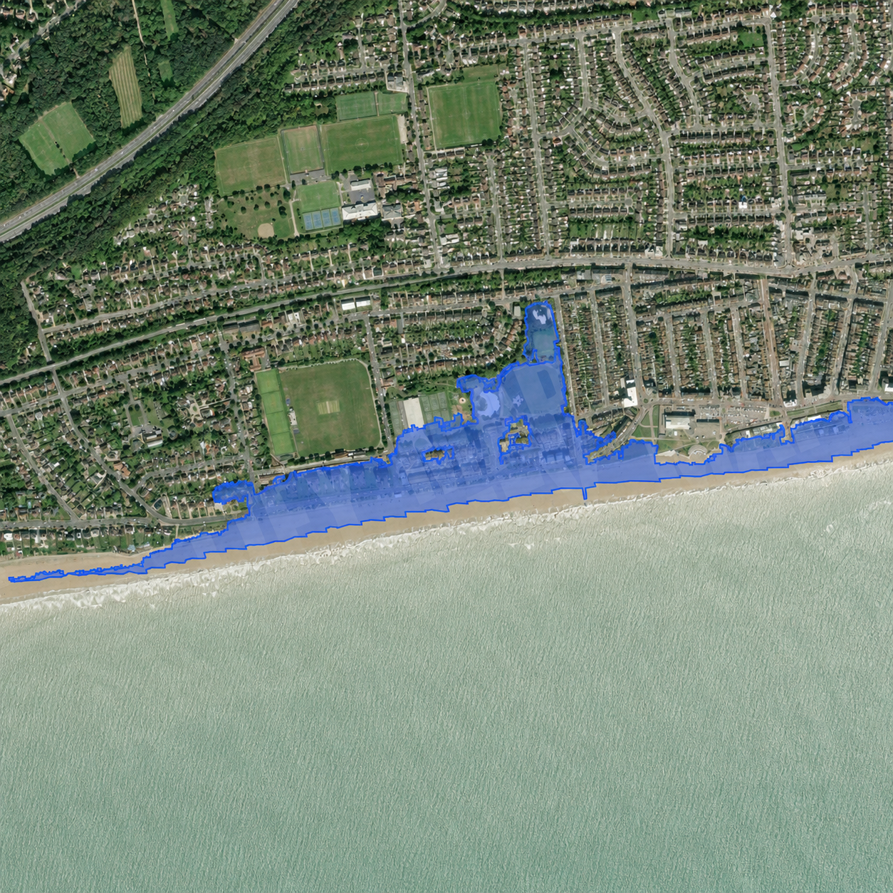 Flood Risk Zones on the Maplify map