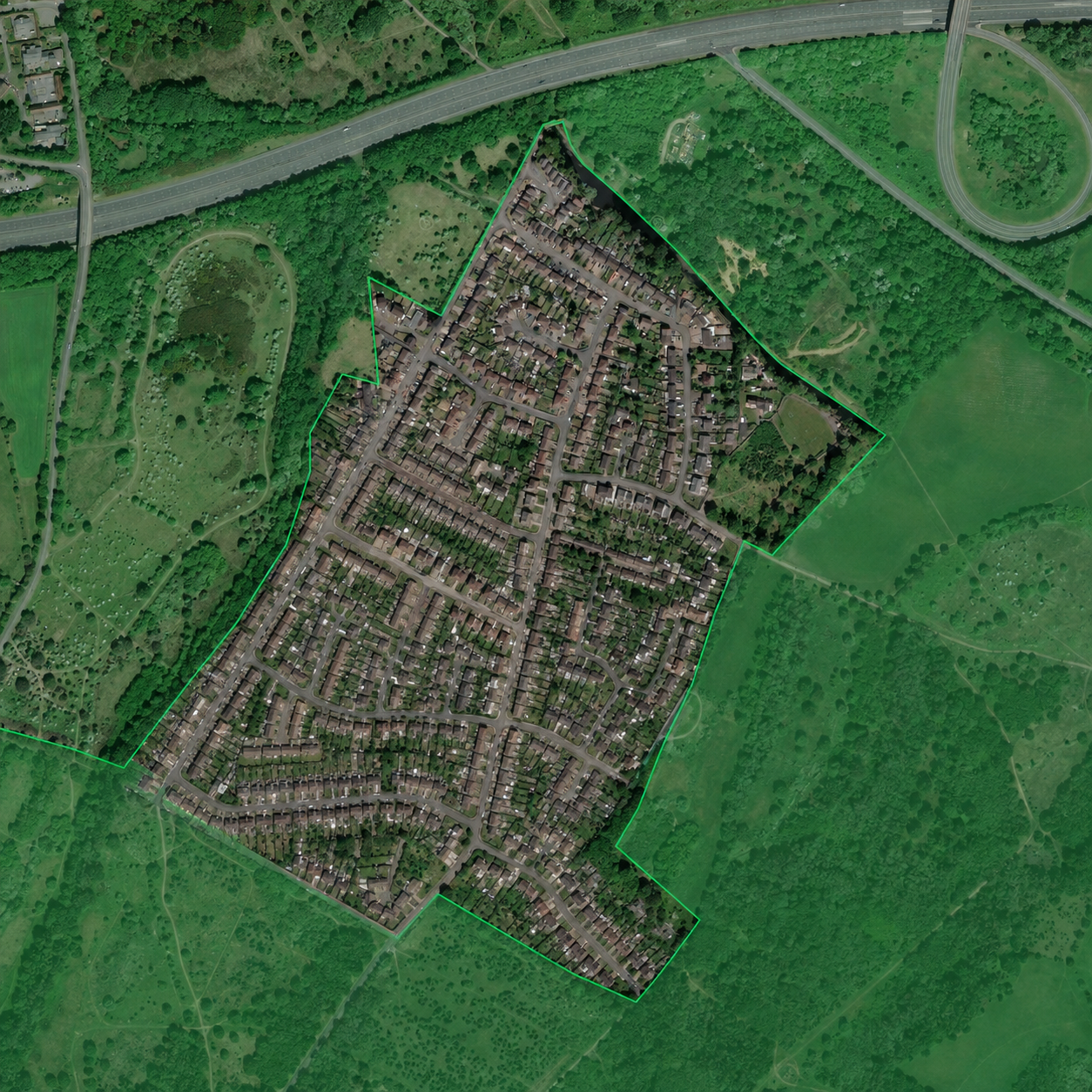 Green Belt on the Maplify map