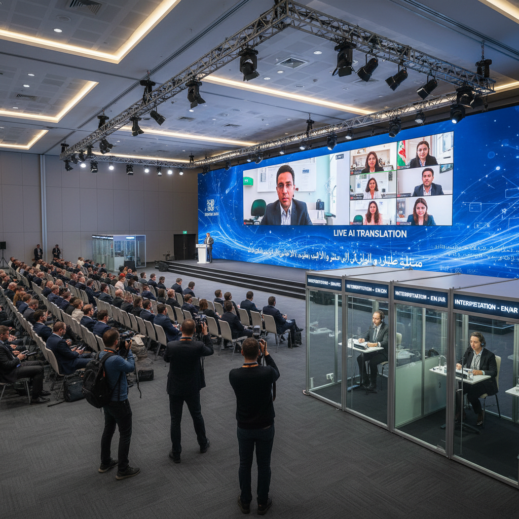 Гибридные мероприятия с AI переводом: тренд 2025 — OMCON