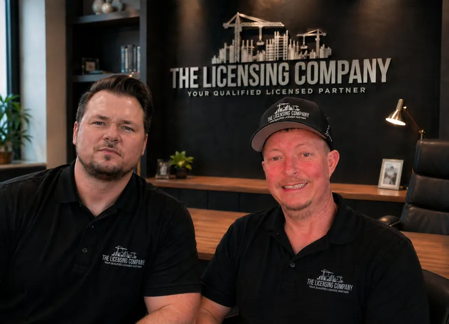 The Licensing Company founders Jeremiah Jaskulski, left, and Marshall Schofield, right, in the Nashville office.