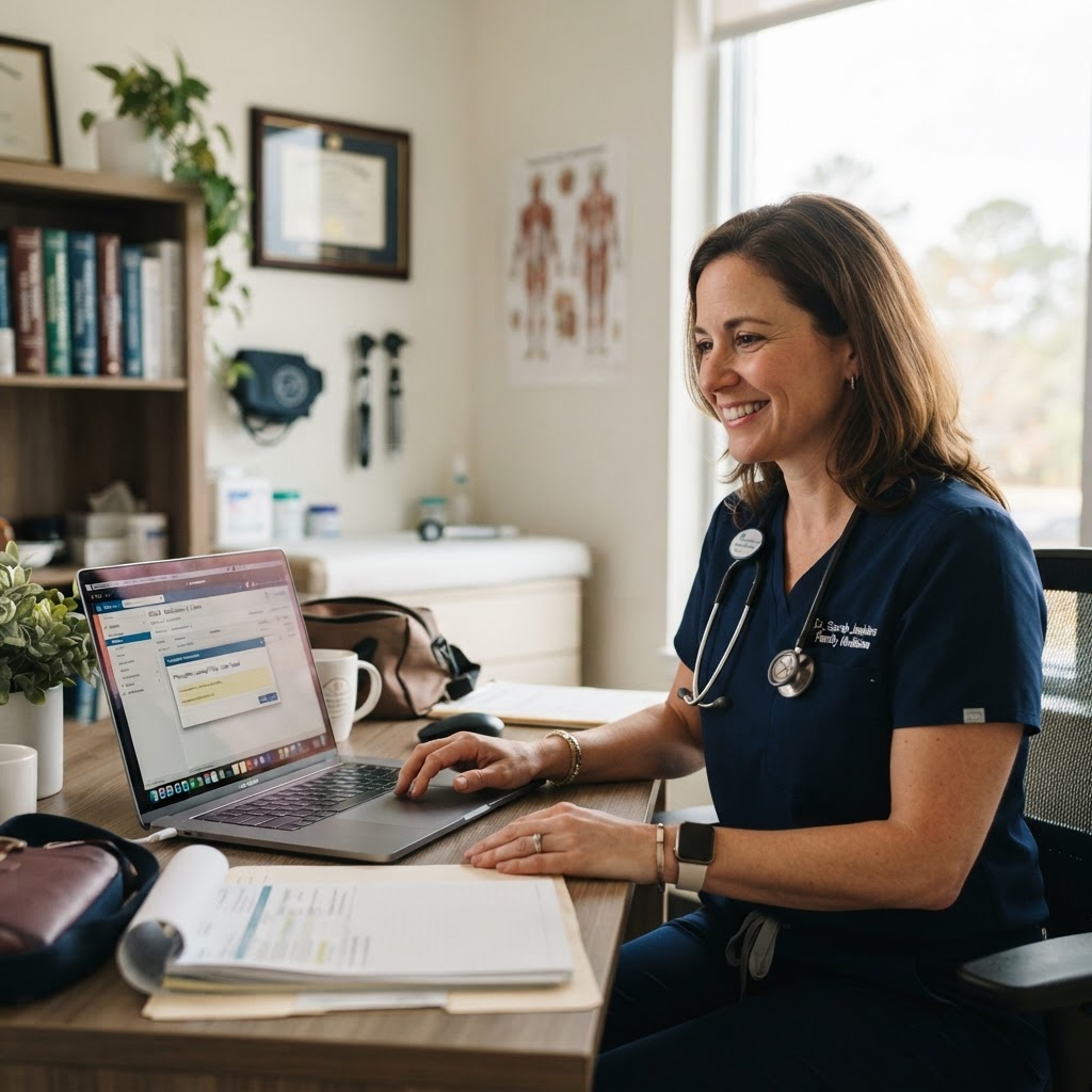 Clinician ordering a product from their EHR