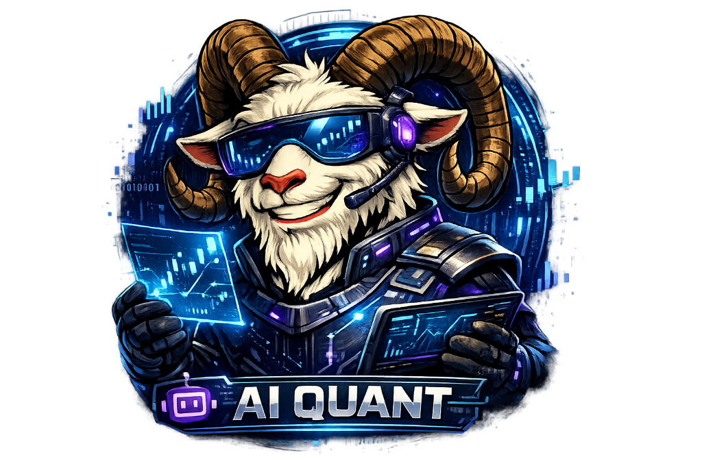 AI Quant — AlgoatTV AI chart analyst mascot
