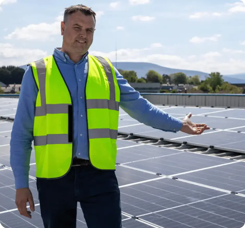 Graham on a MyPower solar installation