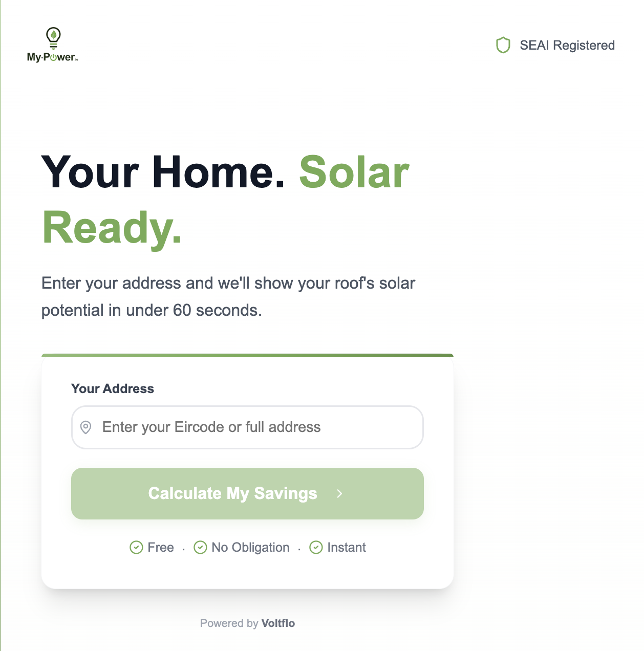 The solar estimation tool