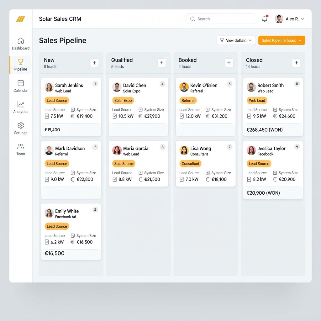 JR Energy leads in the Voltflo CRM pipeline
