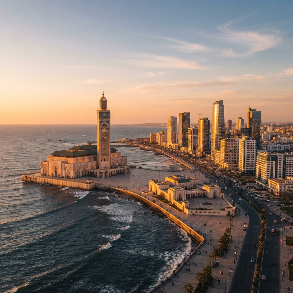 Casablanca skyline, Morocco