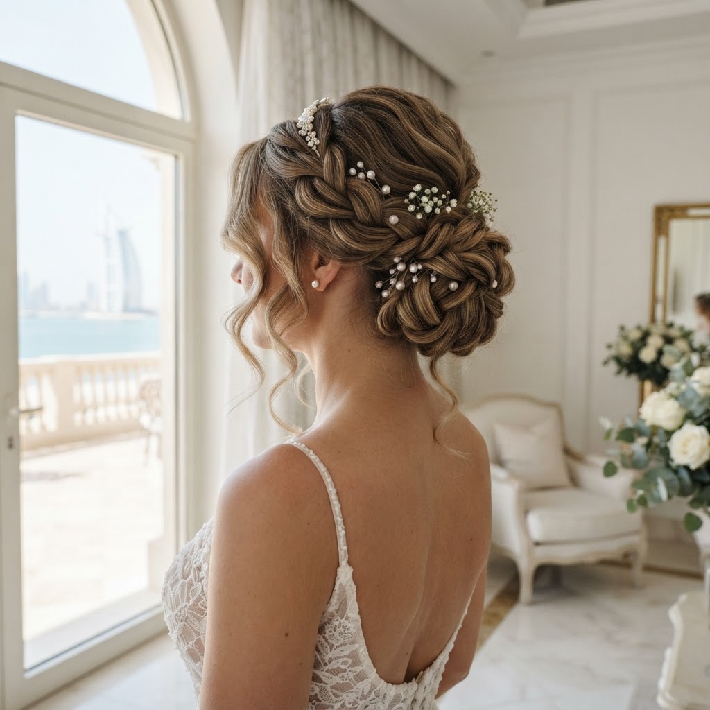 Bridal Hair — Bridal Hair & Makeup Dubai at home in Dubai