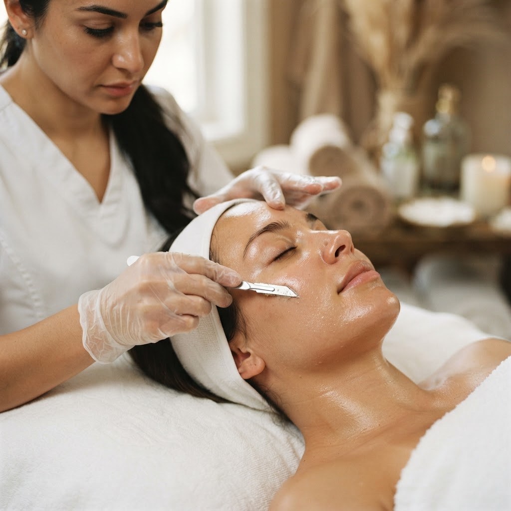 Dermaplaning — Facials & Skincare at Home at home in Dubai