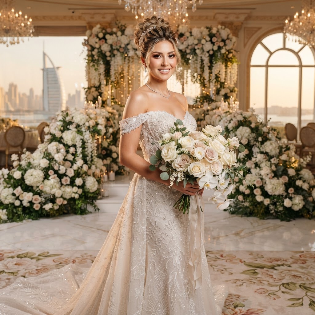 Bridal Hair & Makeup Dubai at home — 24BeautyUAE