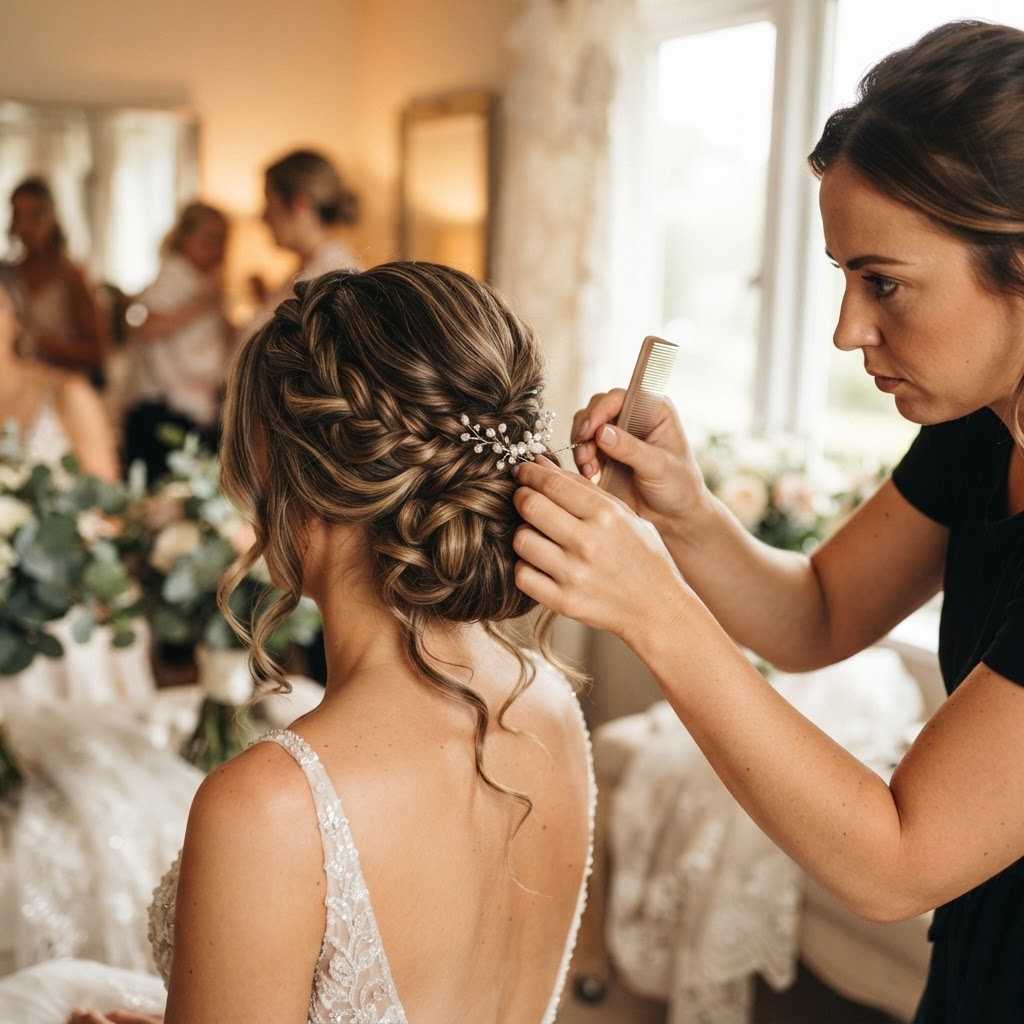 Bridal Hair — Hair at Home Dubai at home in Dubai