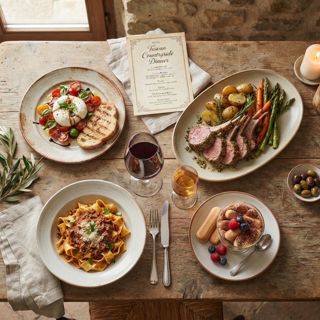 Tuscan Countryside Dinner