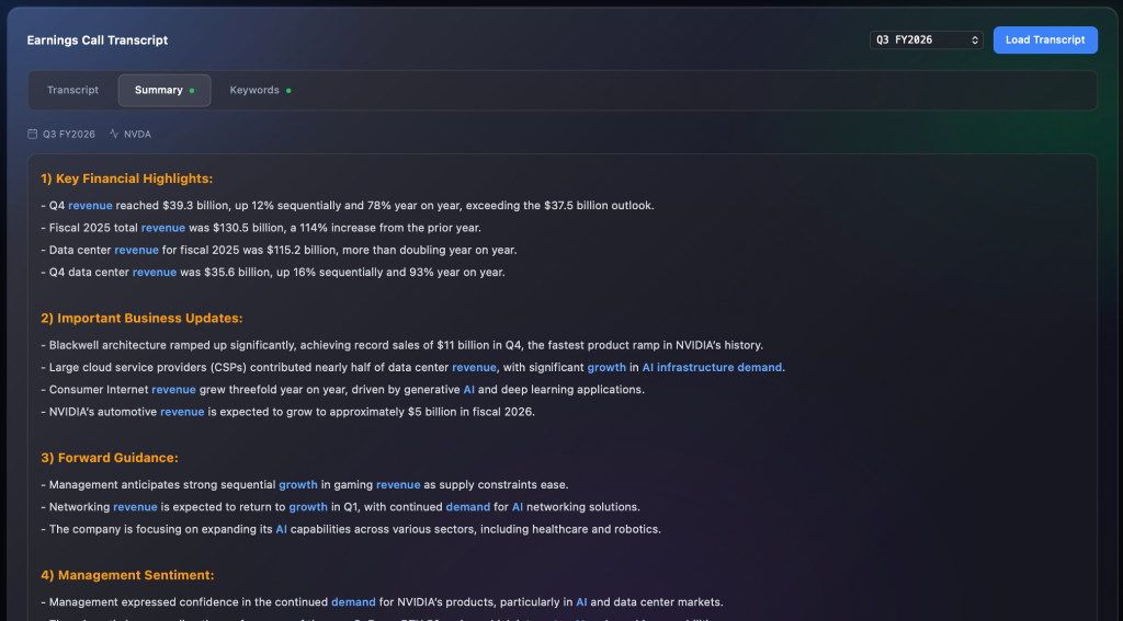 AI Transcript Analysis