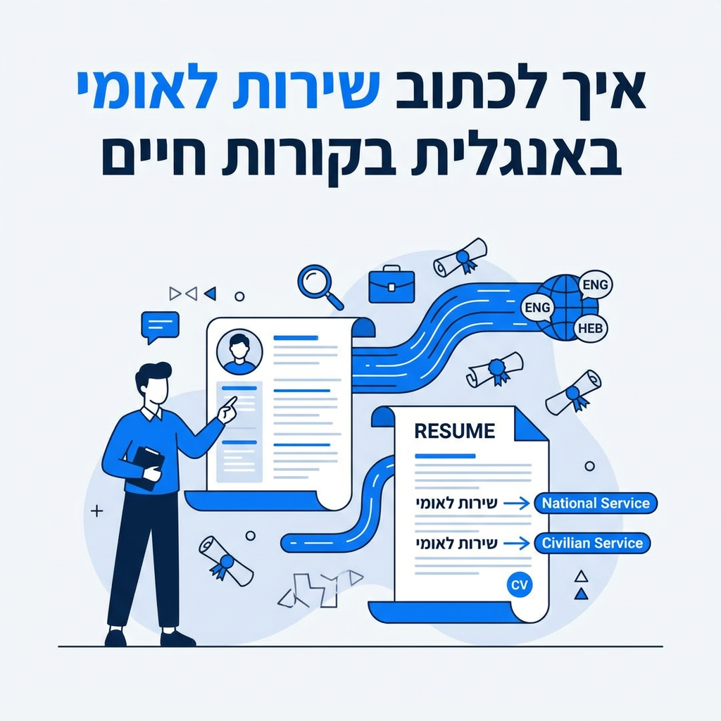 שירות לאומי בקורות חיים באנגלית
