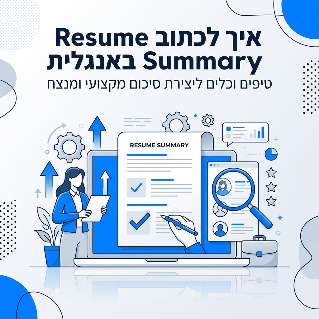 תקציר קורות חיים באנגלית