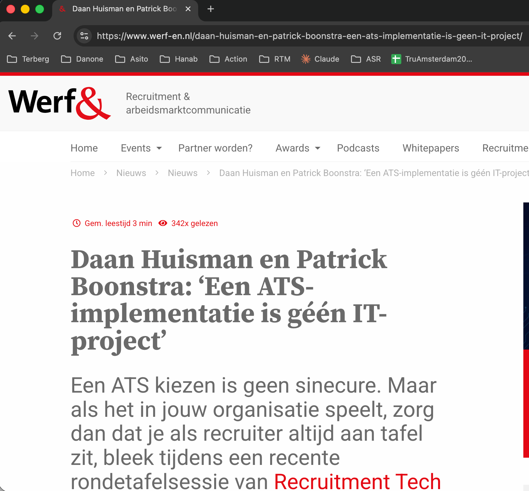 An ATS implementation is not an IT project