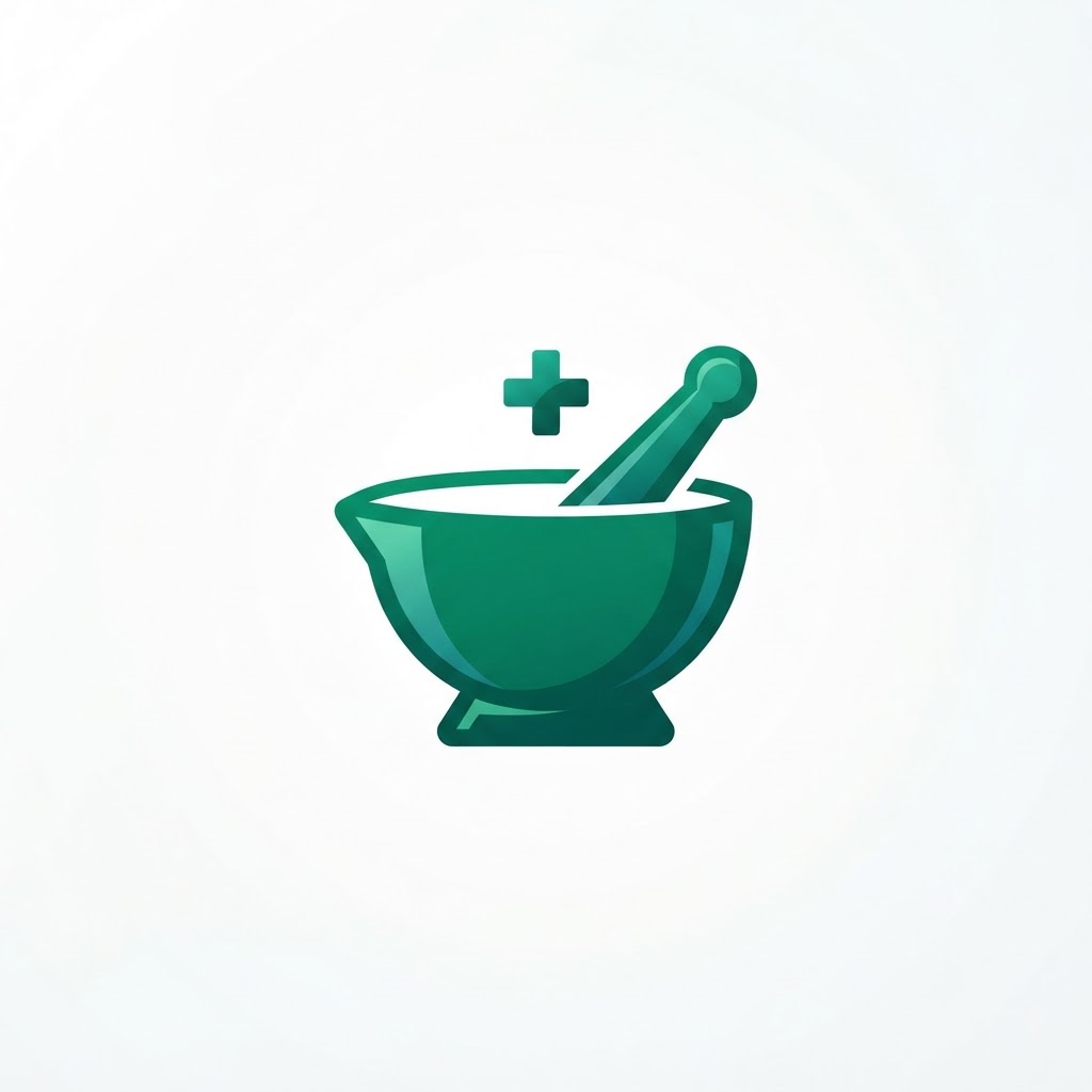 St. Jude Pharmacy — Mortar and Pestle emblem