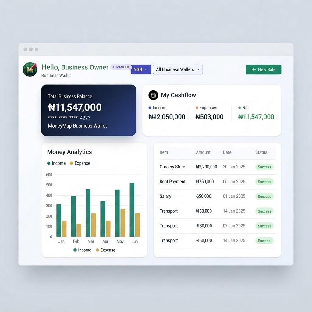 MoneyMap Business Wallet