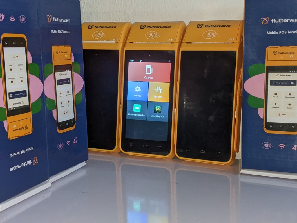 Flutterwave K11 POS terminals running MoneyMap POS