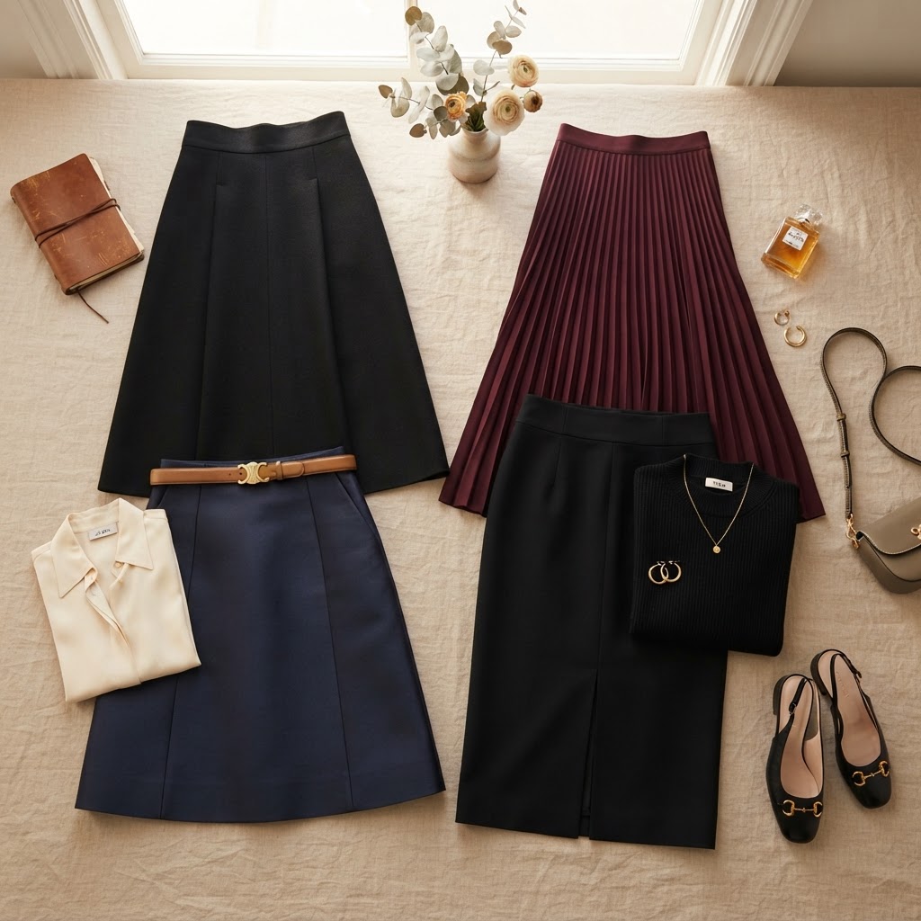 Skirts Flatlay
