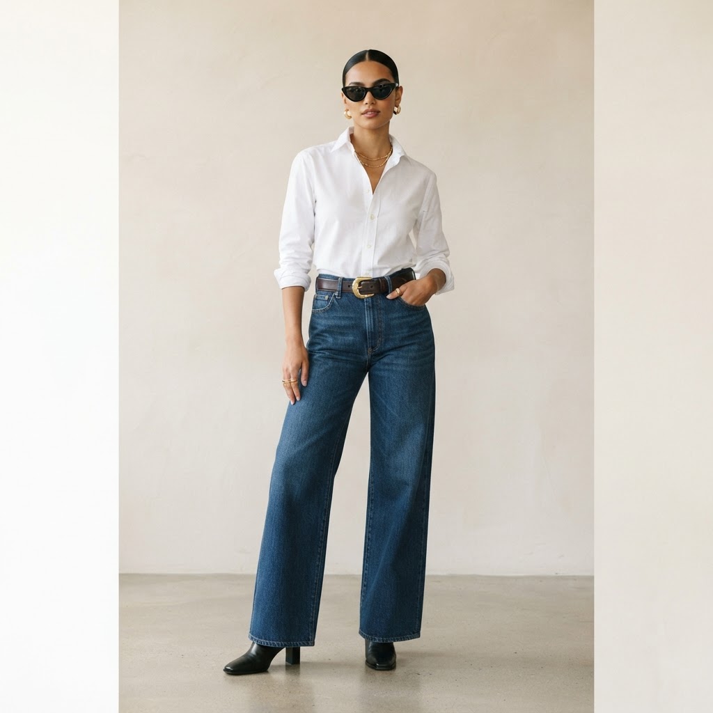 WIDE LEG + STATEMENT BELT