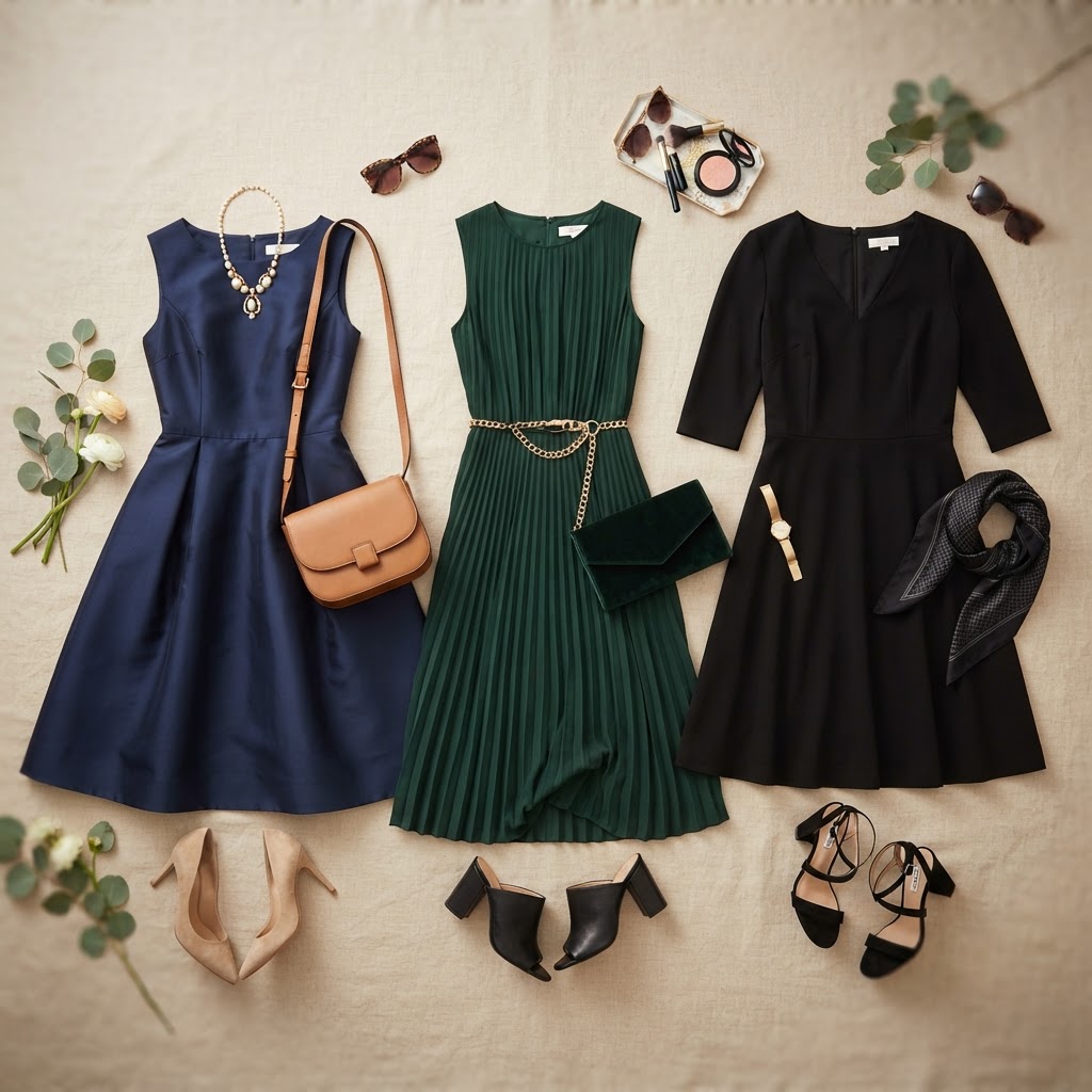 Dress Lengths Flatlay