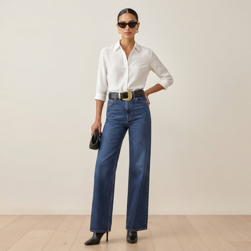 WIDE LEG + STATEMENT BELT