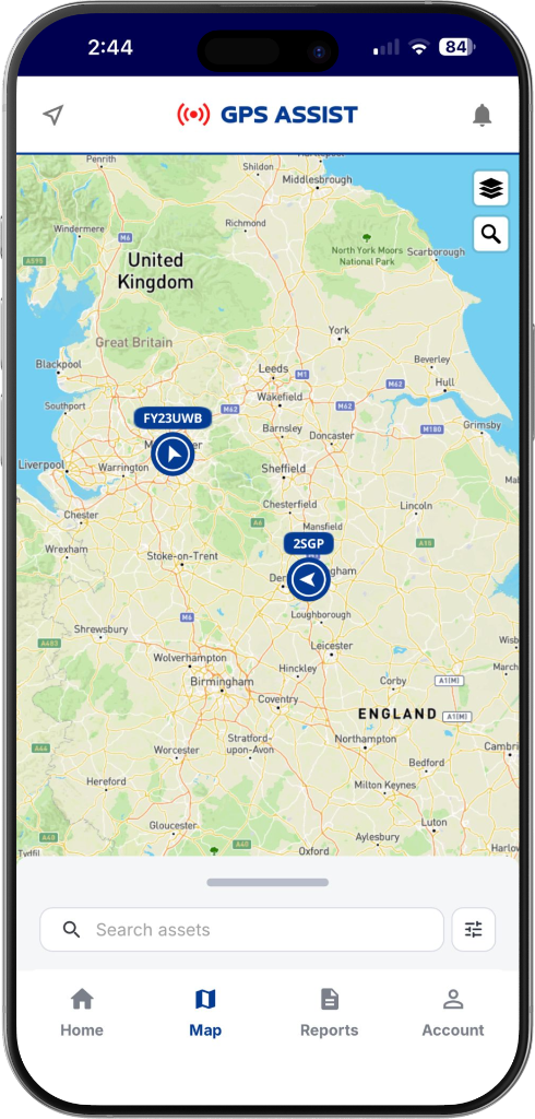 GPS Assist mobile app for fleet tracking on the go