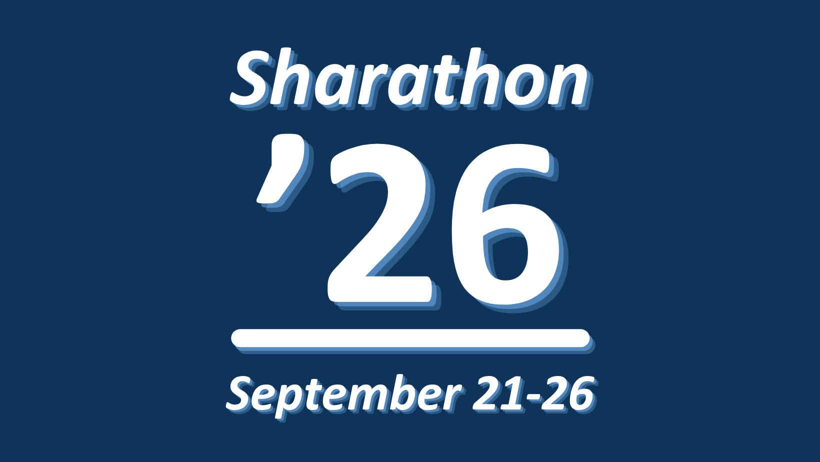 Sharathon '26 — September 21–26