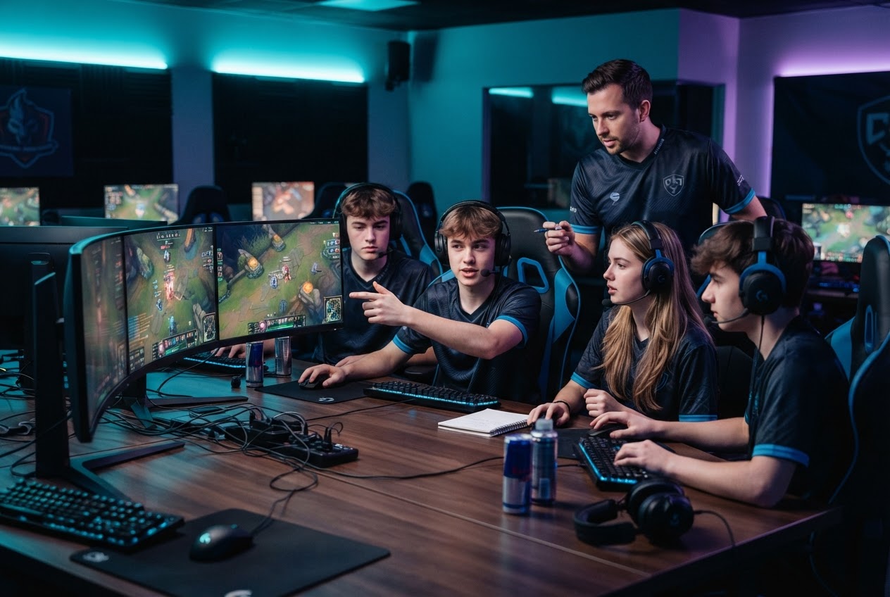 Young gamers at Victory Gaming