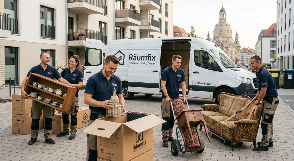 Räumfix Team bei der professionellen Entrümpelung