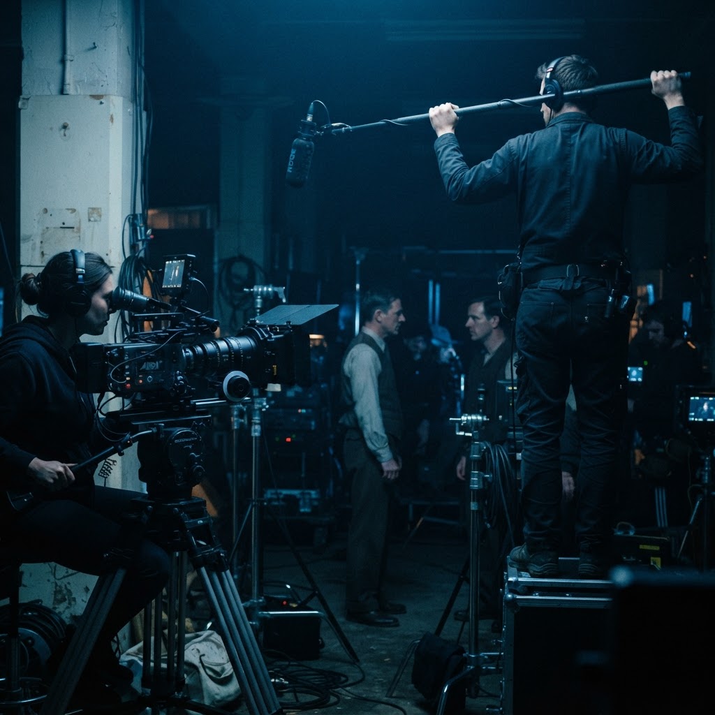 Film production on set