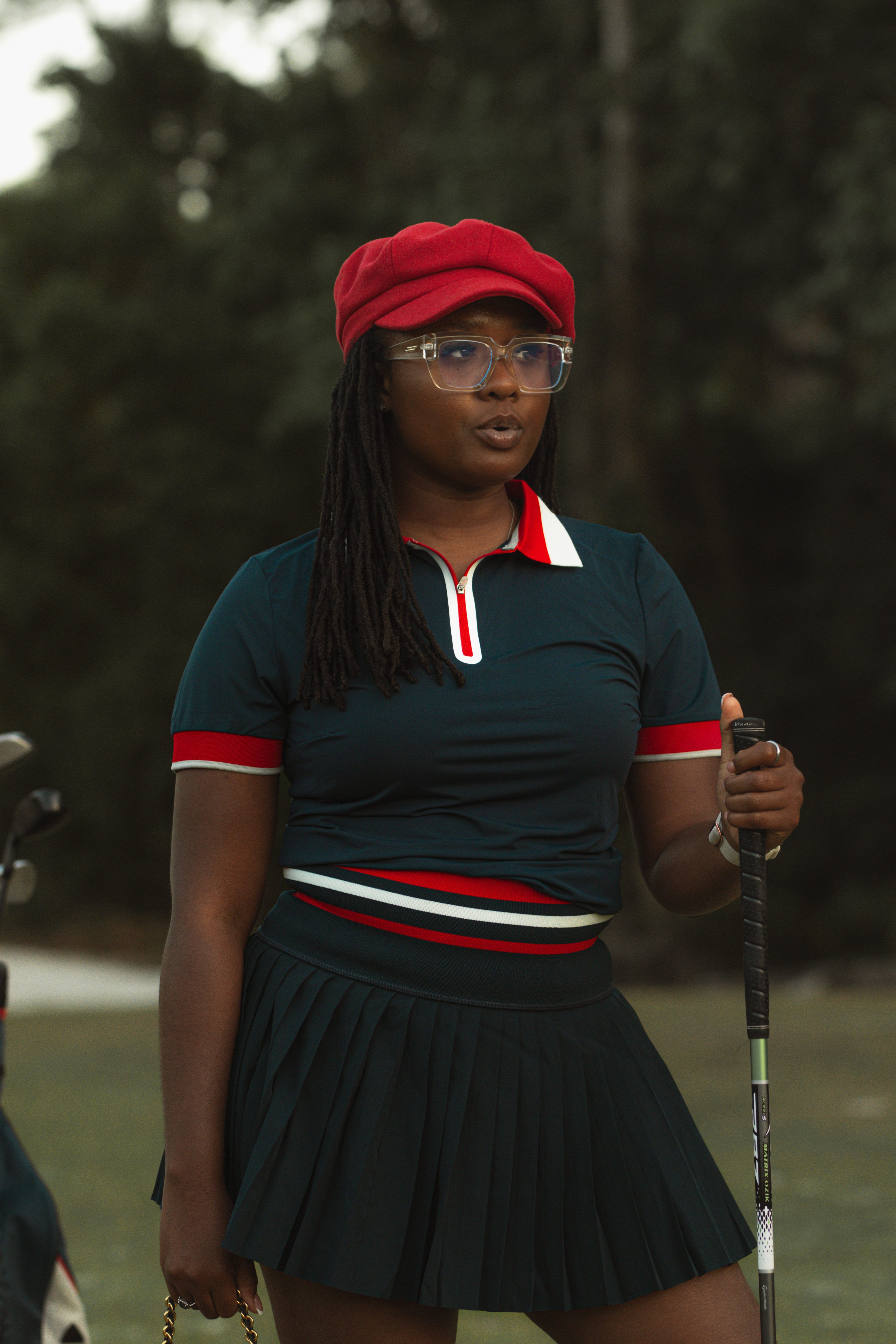 On the course