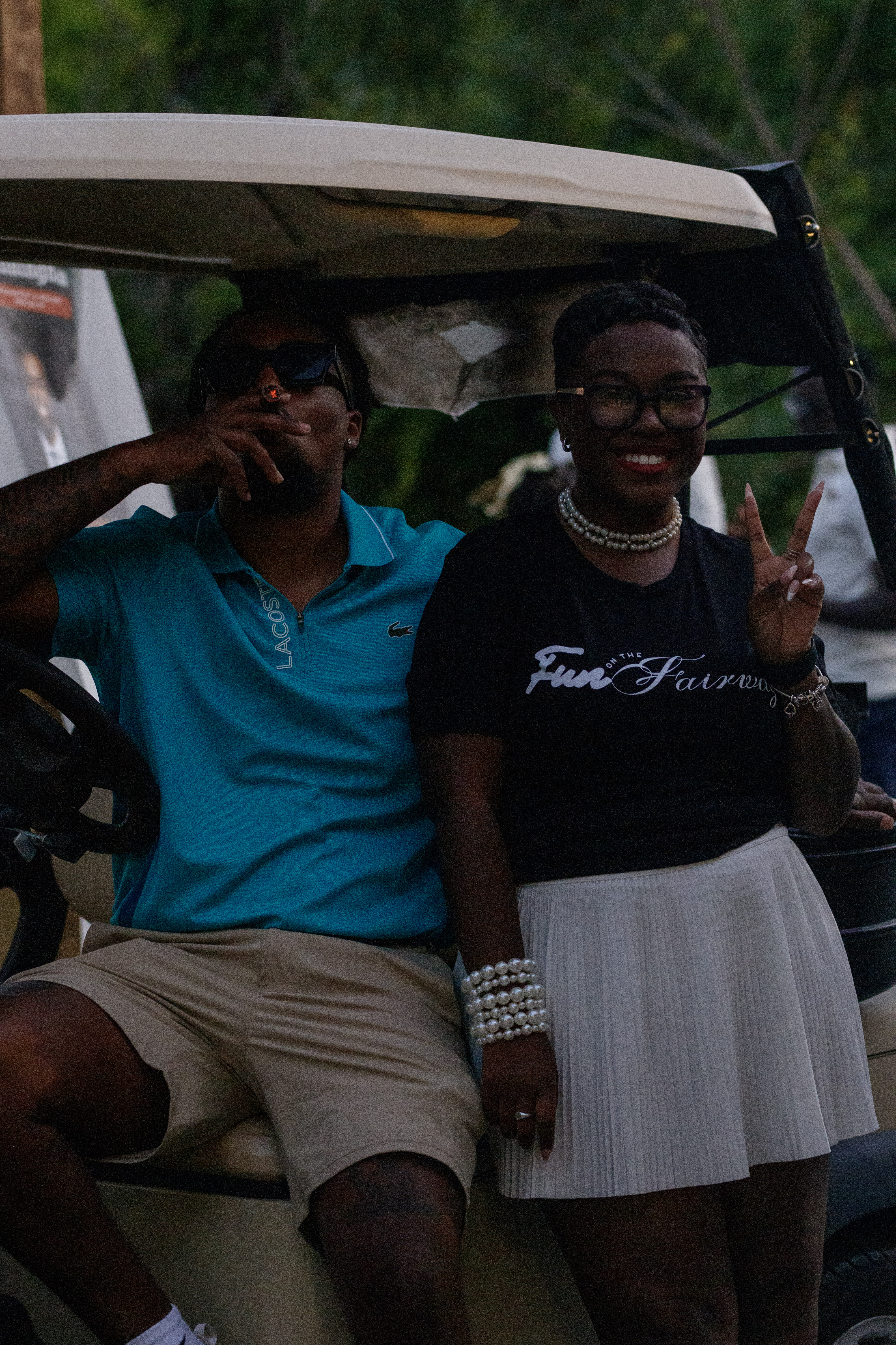 Golf cart ride