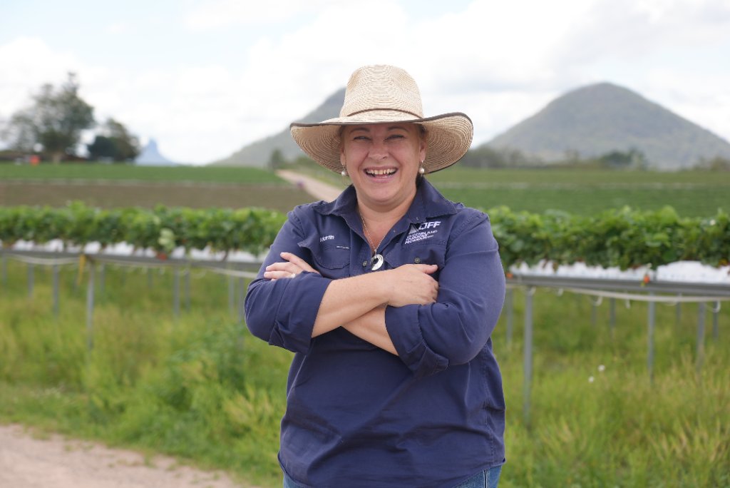 Agricultural professional in the field