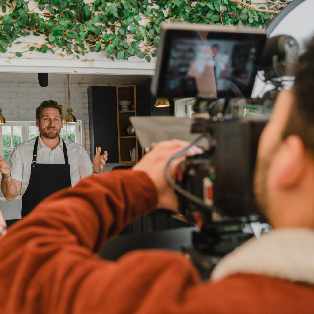 Videographer filming on location for Vidsta