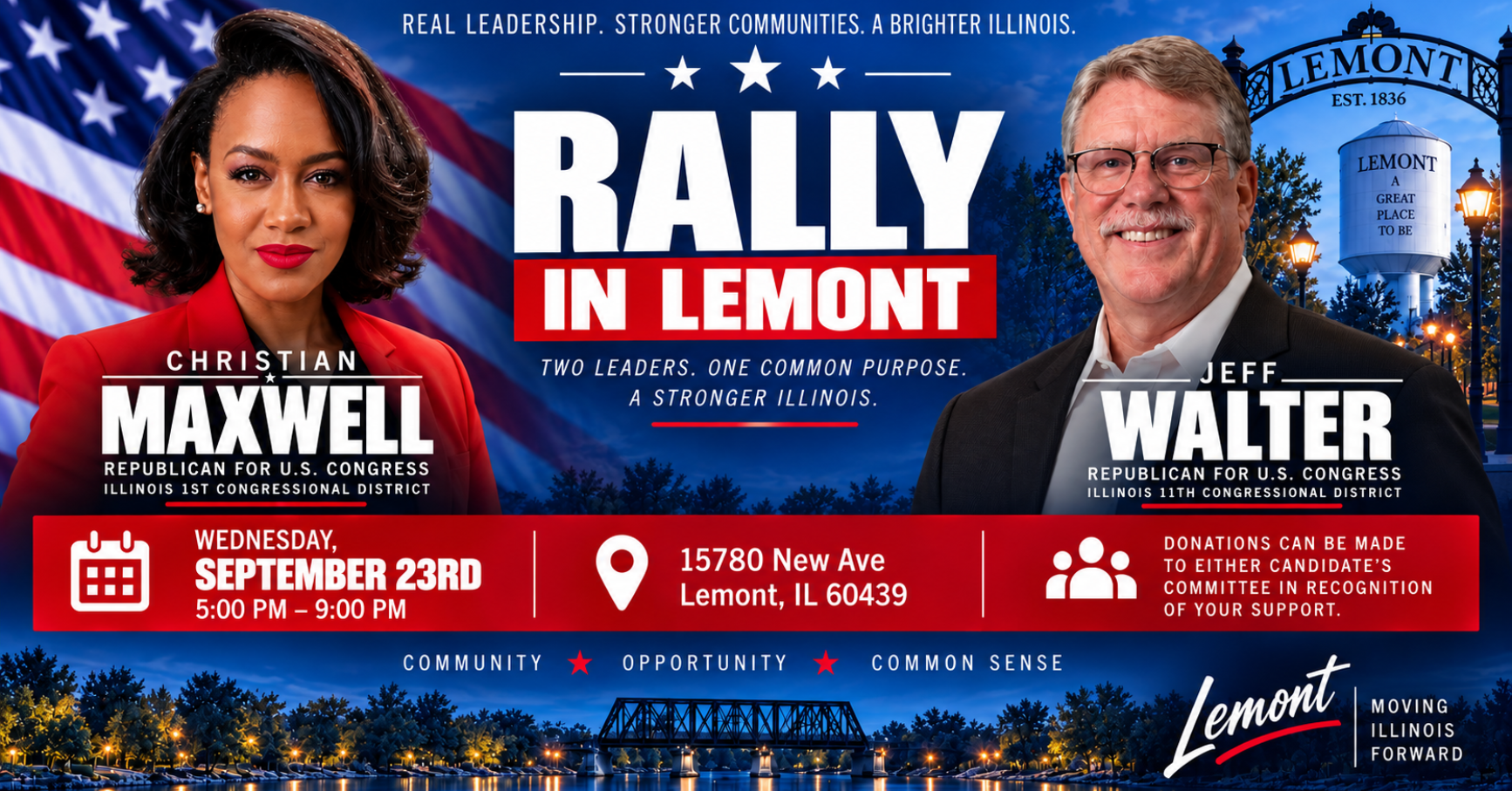 Rally in Lemont — Christian Maxwell & Jeff Walter