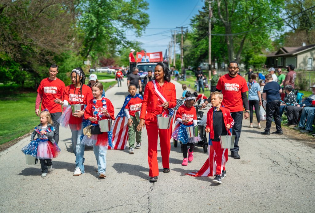 Christian Maxwell at a community parade