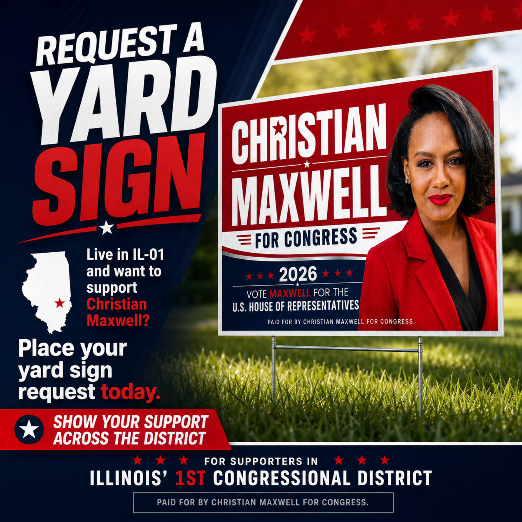 Request a Yard Sign — Christian Maxwell for Congress