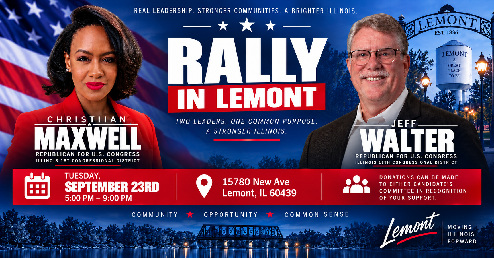 Rally in Lemont — Christian Maxwell & Jeff Walter